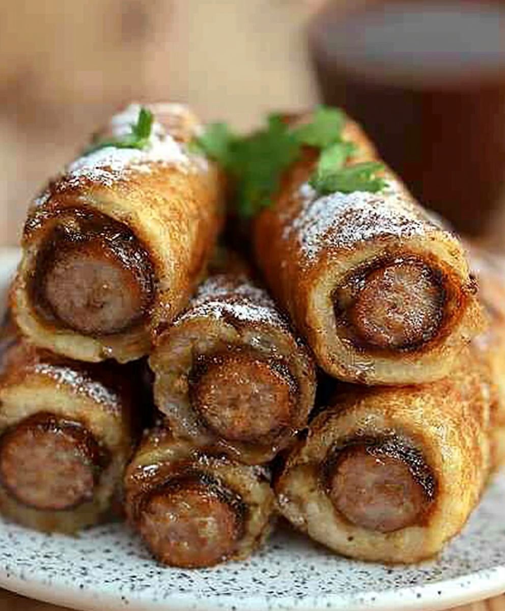 Sausage French Toast Roll Ups