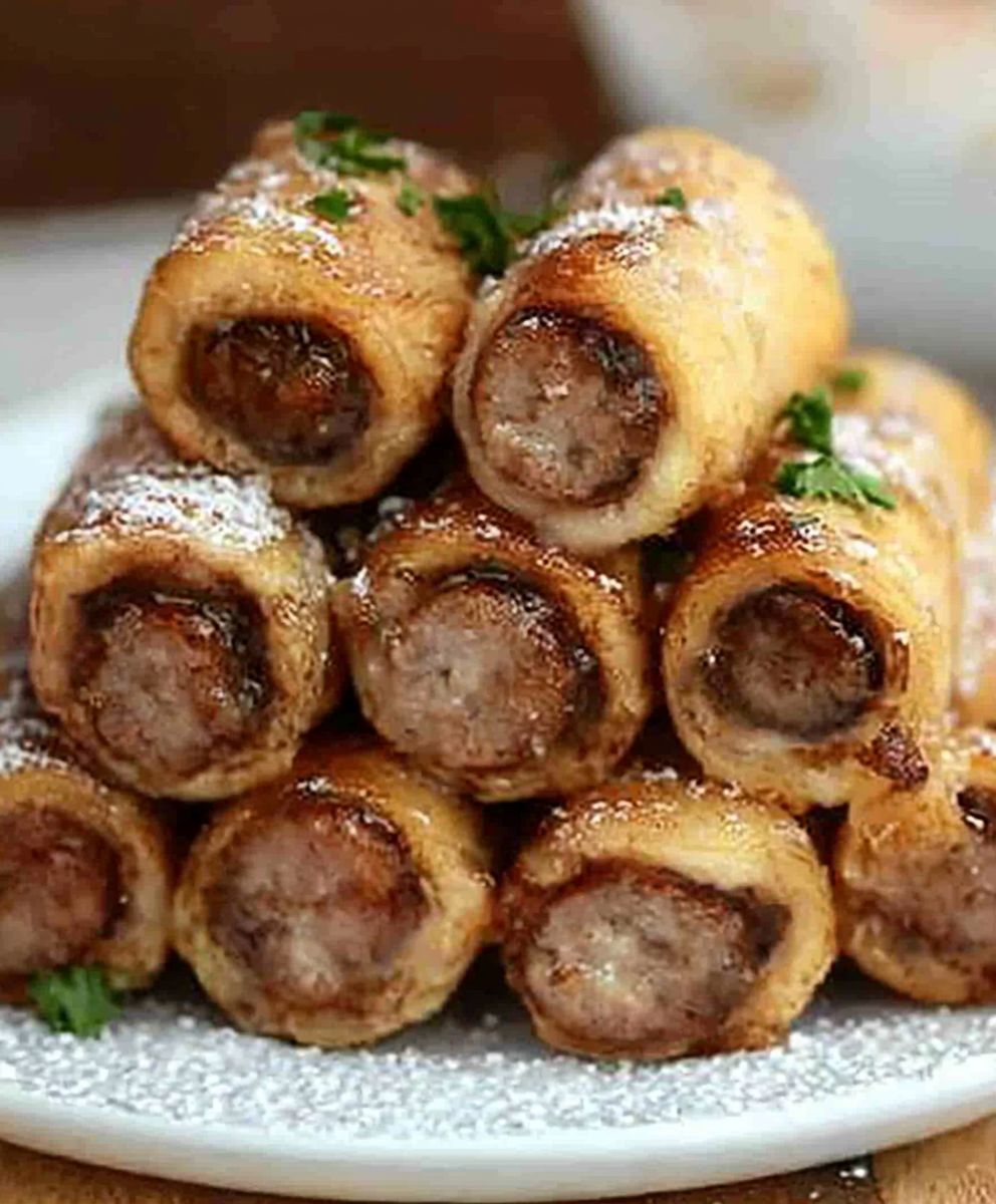 Sausage French Toast Roll Ups