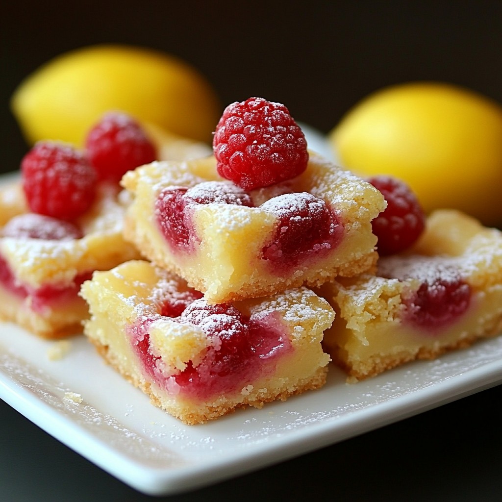 Raspberry lemon bars