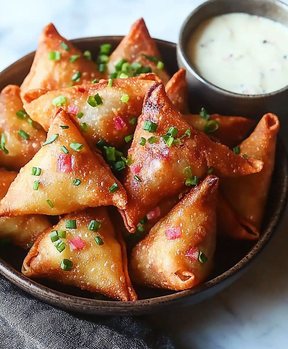 Air Fryer Mashed Potato Wontons